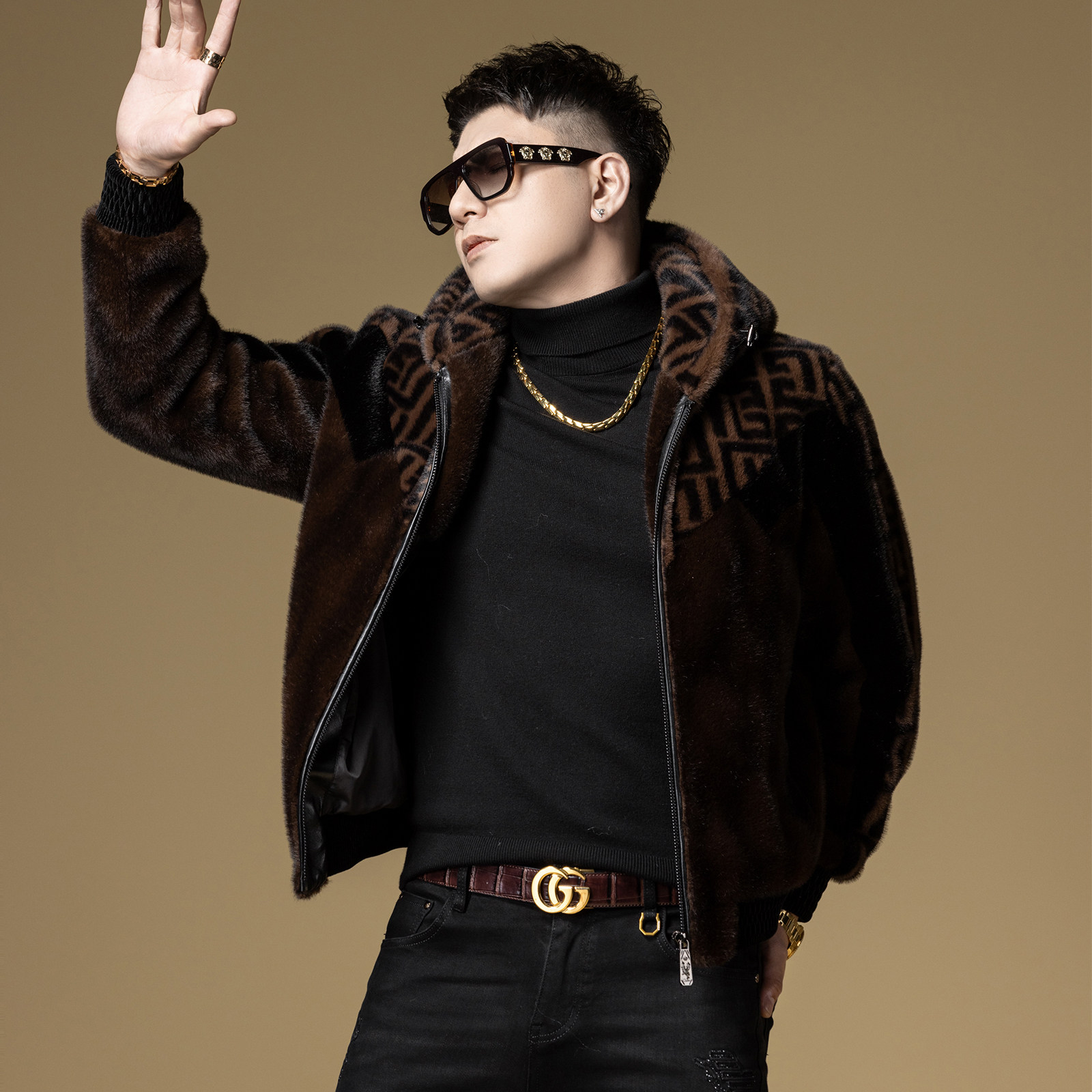 BM欧货潮牌男装高端拼色雪兰貂夹克外套男冬季连帽仿皮草保暖大衣,淘宝优惠券,粉丝福利购,淘宝优惠卷