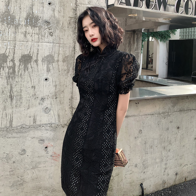 旗袍年轻款少女改良版复古连衣裙 寻裳旗袍