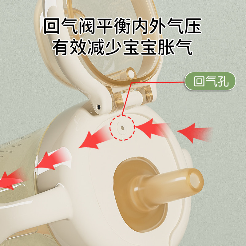 粉皮儿儿童直饮牛奶杯大宝宝吸管杯1-2-3岁以上喝奶瓶PPSU防摔,淘宝优惠券,粉丝福利购,淘宝优惠卷