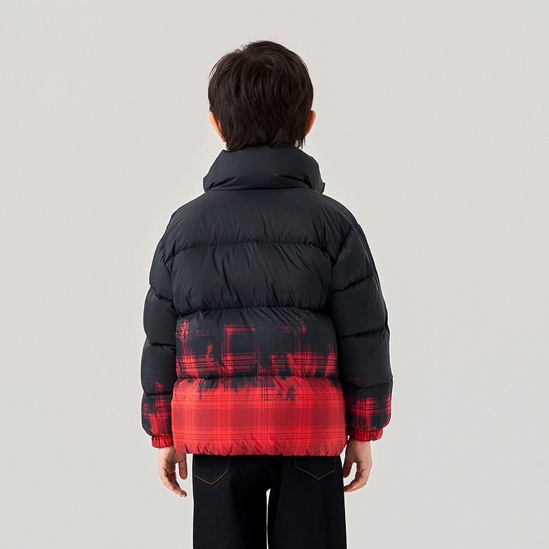 Mitti25冬季新款儿童羽绒服男童立领短款渐变上衣中大童保暖外套,淘宝优惠券,粉丝福利购,淘宝优惠卷