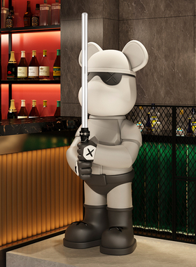 暴力熊客厅大型潮流摆件落地公仔