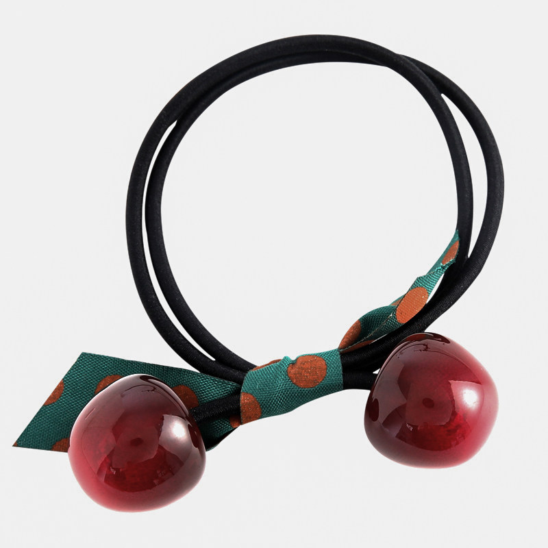 2020新款车厘子韩版橡皮筋女发圈 朵尚饰品发饰