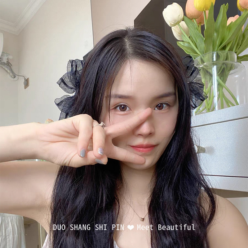 蕾丝超仙蝴蝶结发夹女后脑勺侧边夹刘海夹简约顶夹气质网红鸭嘴夹,淘宝优惠券,粉丝福利购,淘宝优惠卷