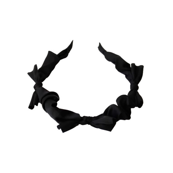 Sweet and versatile headband satin bow hairpin headpiece