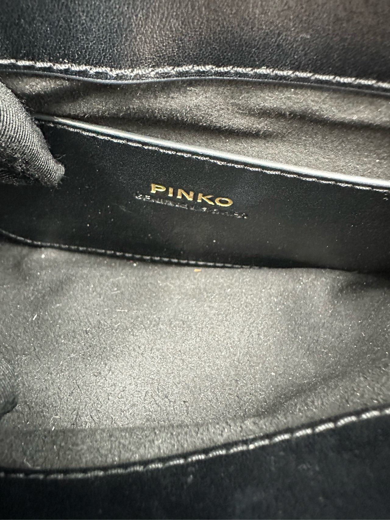 PINKO品高 黑色牛皮链条邮差燕子包  成色99新 7570625,淘宝优惠券,粉丝福利购,淘宝优惠卷