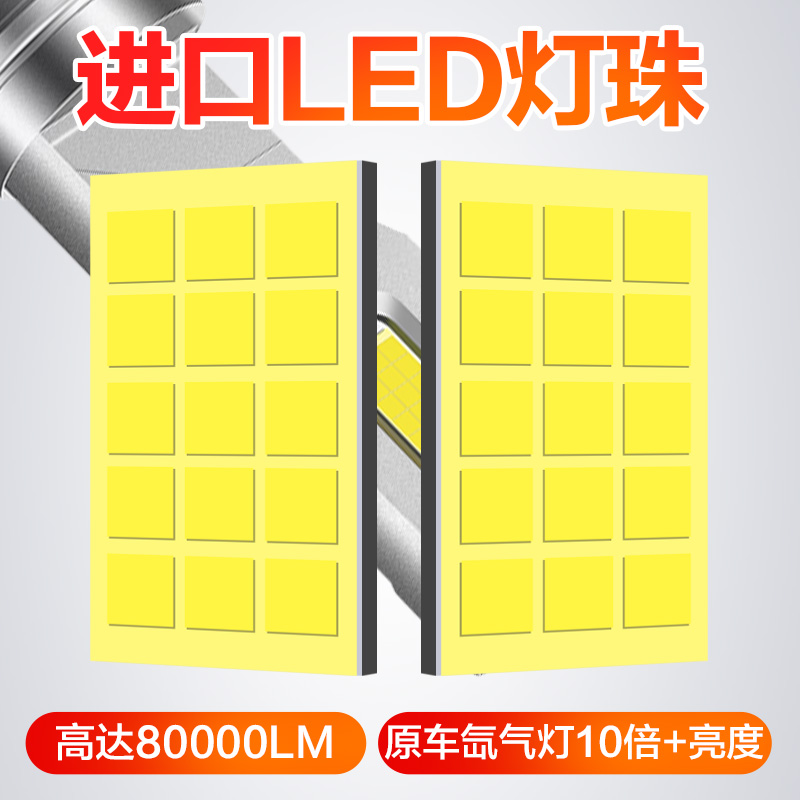 适用奔驰C200E260 R300 S350 CLA/S ML GL级氙气灯泡改装LED大灯 - 图1