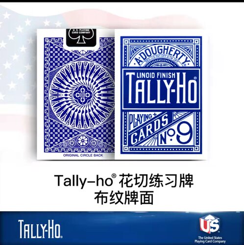 野猪校长 美国进口tallyho 单车 bee村雨魔术花切收藏扑克纸牌 - 图0