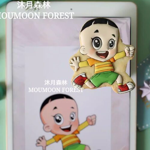 专业定制糖霜翻糖饼干卡通人物婚礼宝宝宴伴手礼节日生日企业礼物 - 图0