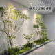 Simulated green plant landscaping combination landscape indoor