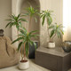 Simulated green leaf red banana fake plant potted plant high-end