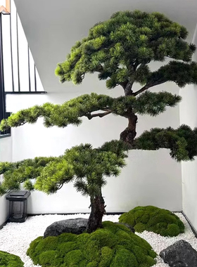 阳台造景仿真绿植松树迎客松