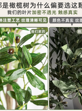 仿真绿植高端轻奢橄榄树