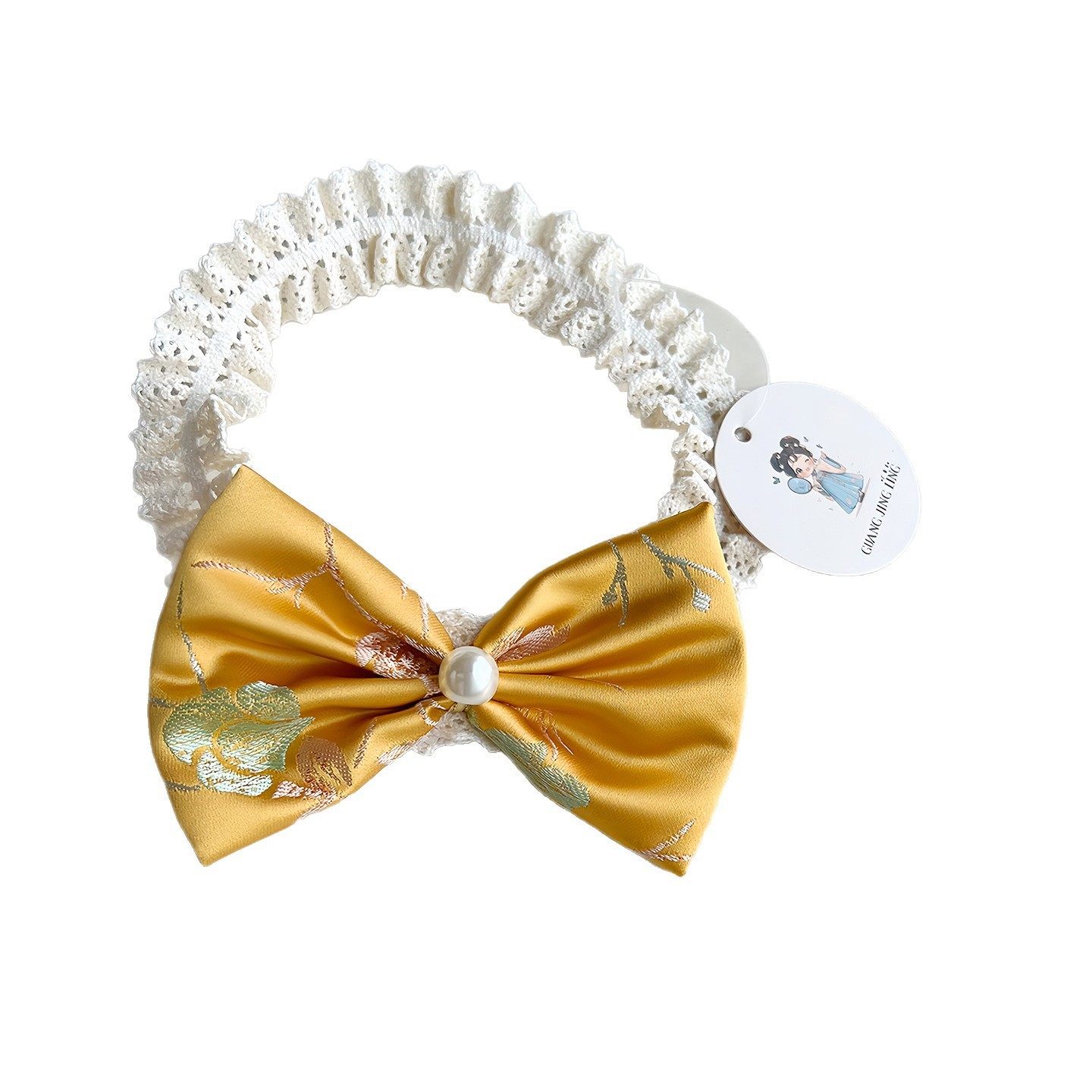 新中式国风金色女宝宝发带头饰婴儿百天周岁生日抓周唐装发箍配饰,淘宝优惠券,粉丝福利购,淘宝优惠卷