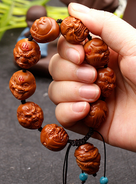 橄榄核手串民族风火焰恶僧
