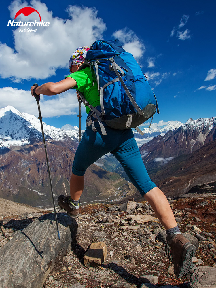 Naturehike挪客碳纤维折叠伸缩登山杖户外爬山徒步超轻手杖ST07-图1