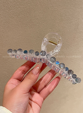 透明醋酸镶钻超大号抓夹
