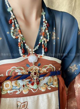 莲花珍珠软璎珞项链女