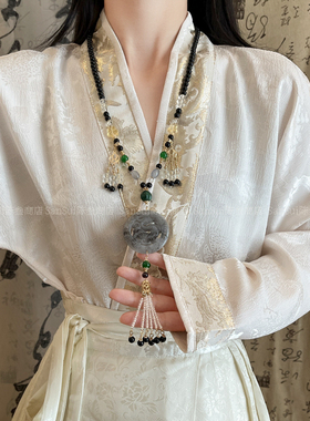 蝴蝶背云流苏软璎珞项链