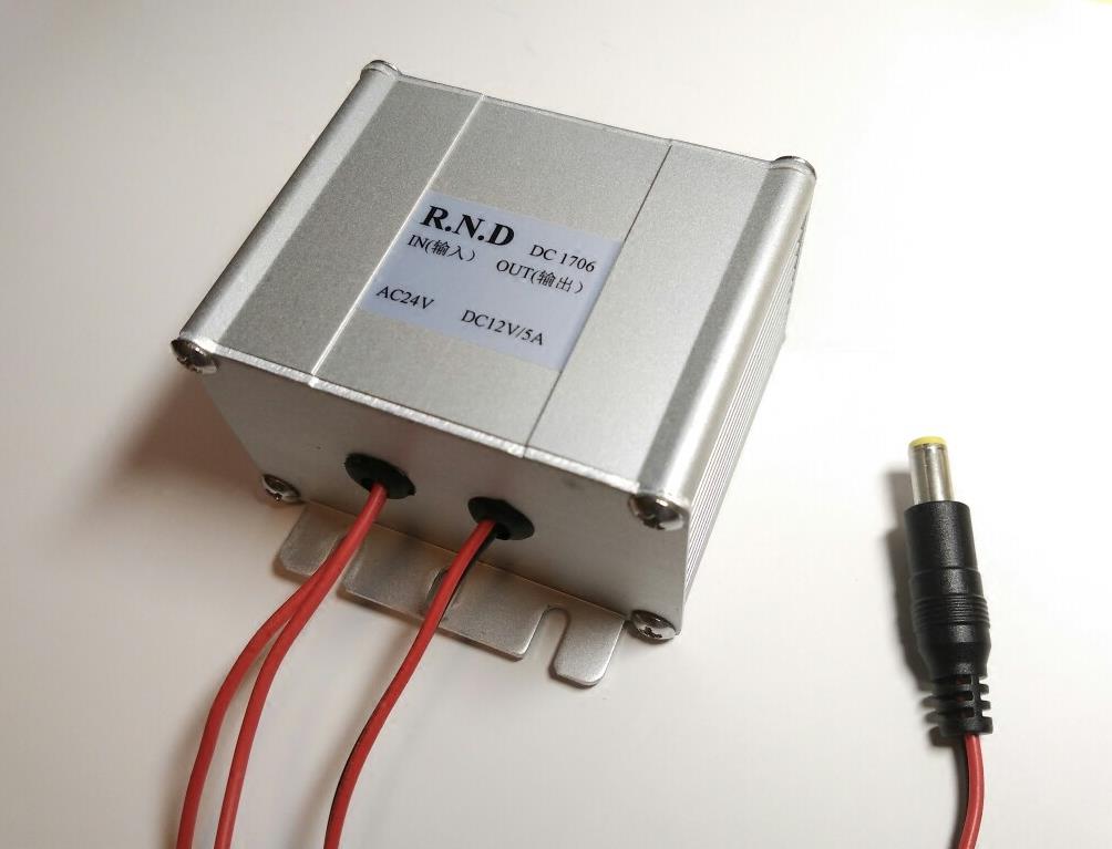 包邮交流AC24V转直流DC12V5V9V监控摄像机光端机防水电源转换器 - 图1