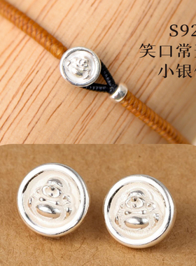 小银佛笑口常开原创高光泰蜡手绳