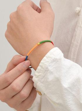 五色财神青蛇年财绳手绳