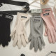 Women's autumn and winter cold-proof plus fleece cycling gloves