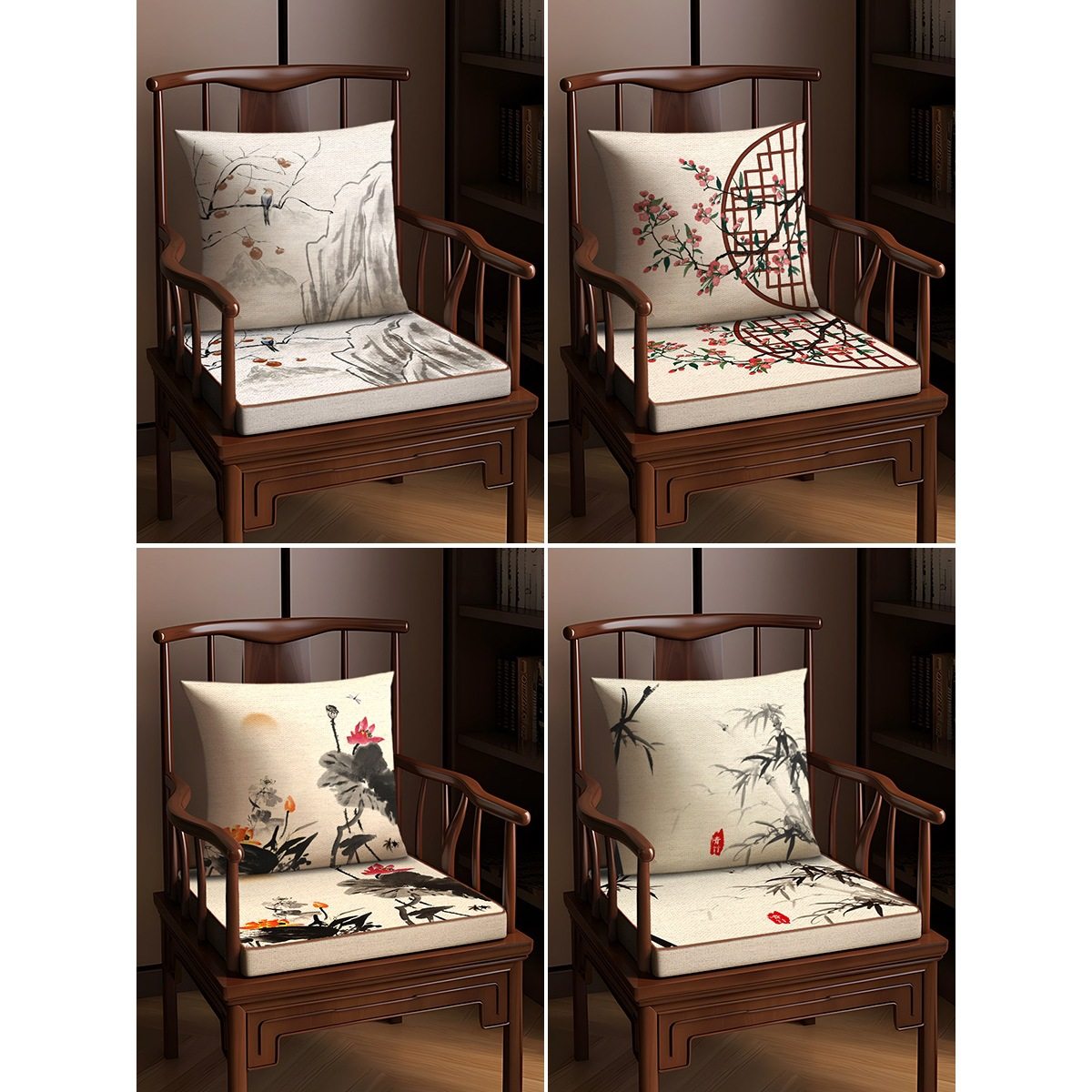 实木沙发专用坐垫茶椅新中式海绵座垫圈椅垫餐椅红木椅子新中式,淘宝优惠券,粉丝福利购,淘宝优惠卷