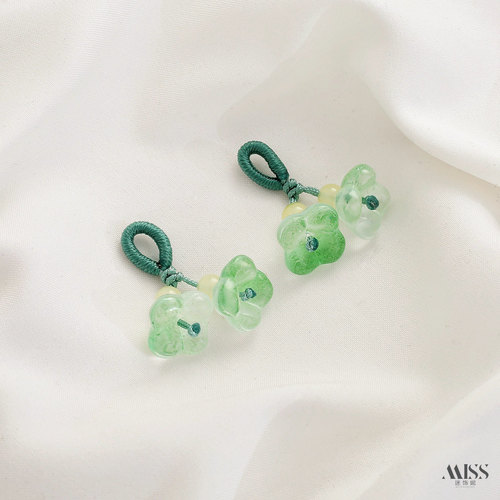 手工编绳高仿蜜蜡翡翠莲蓬钱袋花朵如意滴溜吊坠diy手链手串配件 - 图3