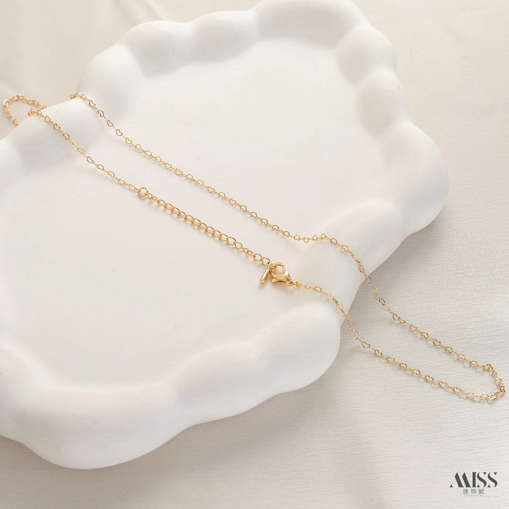 14K包真金高保色镀厚银项链女链子素链细裸链锁骨链无吊坠diy配饰,淘宝优惠券,粉丝福利购,淘宝优惠卷