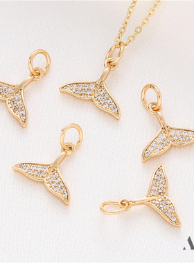 迷饰妮女金属镀金保色吊坠包邮