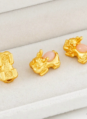 祢饰妮铜包金保色吊坠隔珠