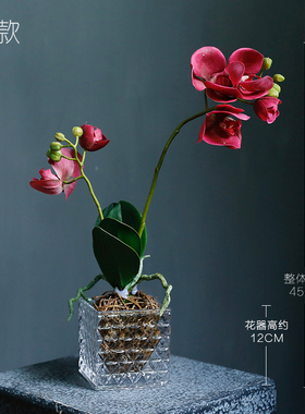 客厅装饰摆设白色盆景欧式仿真花