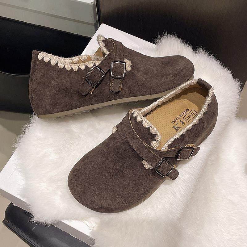 春季季勃肯鞋女2026新款软底丑萌单鞋一脚蹬平底休闲乐福鞋0116z,淘宝优惠券,粉丝福利购,淘宝优惠卷