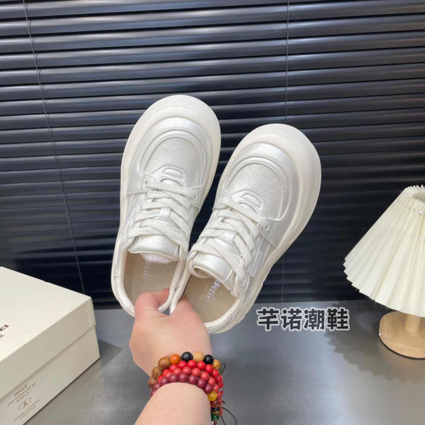 超轻厚底娃娃头小白鞋板鞋女2026春季新款休闲百搭小个子增高单鞋,淘宝优惠券,粉丝福利购,淘宝优惠卷