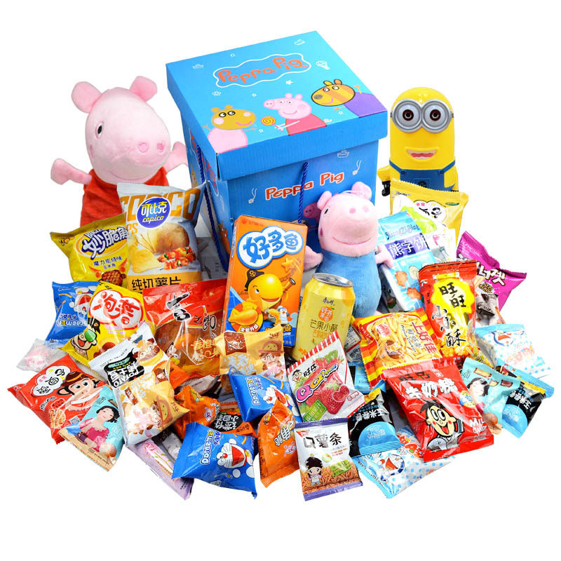 小孩吃的零食健康营养组合大礼包 唐孕膨化食品