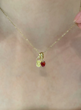 爱心字母项链细款浪漫颈链