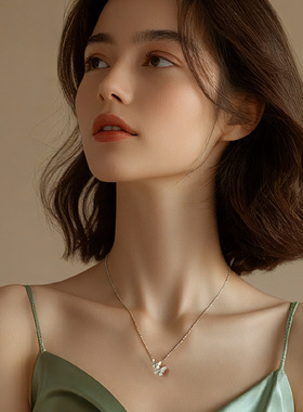 蝴蝶项链高级感锁骨链