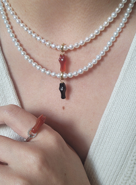 Annaya小马马年吊坠项链配饰女款