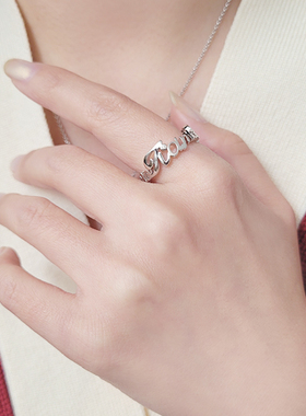 爱的誓言情侣款戒指情人节礼物