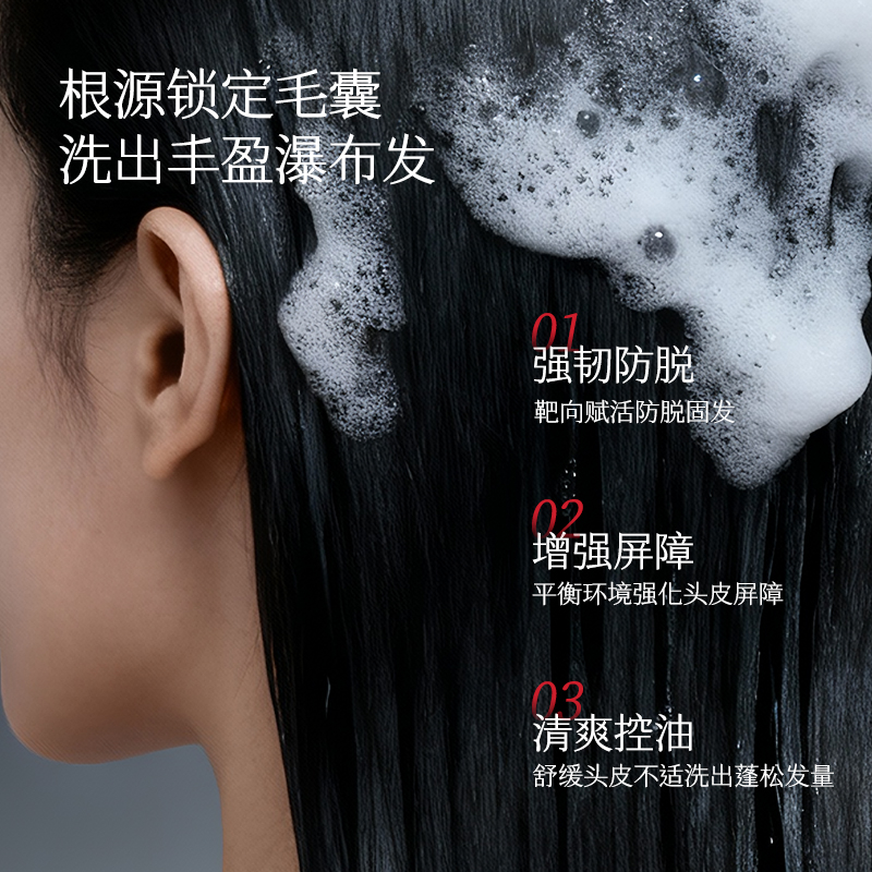 Aderans爱德兰丝洗发水护发素防掉健发脂溢性控油去屑无硅油套装