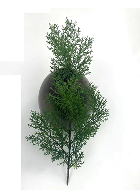 仿真植物侧柏树叶绿植柏树叶松针迎客松装饰摆放圣诞装饰柏树叶