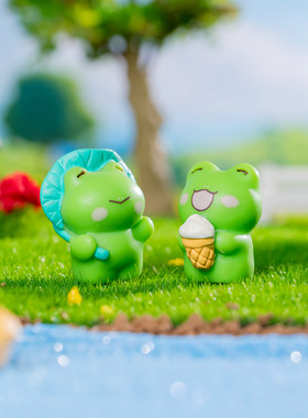 携手同游青蛙小动物公仔 微景观园艺造景diy装饰品配件迷你小摆件