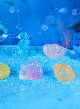 仿真树脂夜光珊瑚水族箱鱼缸精品装饰小摆件迷你礼品海星DIY摆件