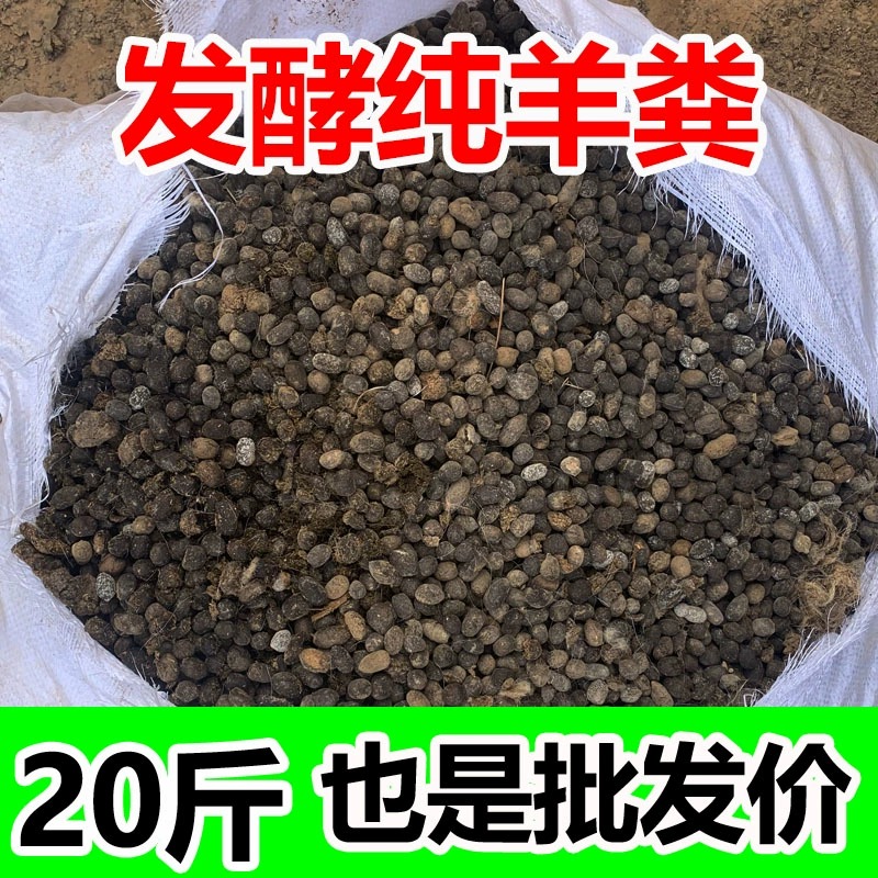 羊粪肥羊粪发酵肥花卉专用有机肥盆栽月季通用园艺肥料种菜农家肥 - 图0