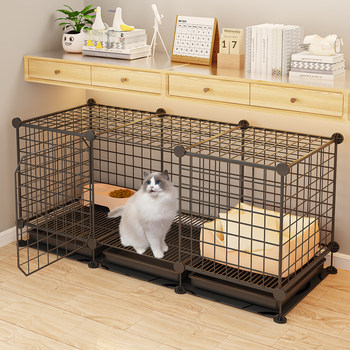 cat cage home indoor villa extra large space free toilet integrated cat kitten breeding cattery cat nest ເຮືອນ cat