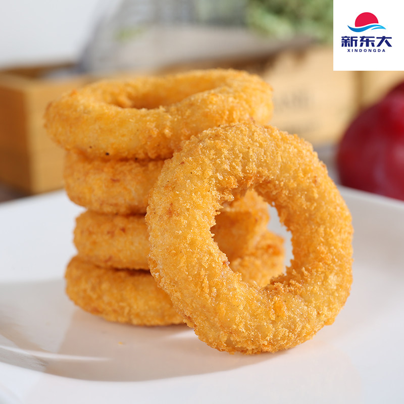 新东大劲爆洋葱圈冷冻家庭装半成品1kg 热品库 性价比省钱购