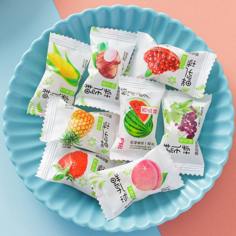 好大哥脆皮5斤散装批发结婚鲜乳球 好大哥糖果