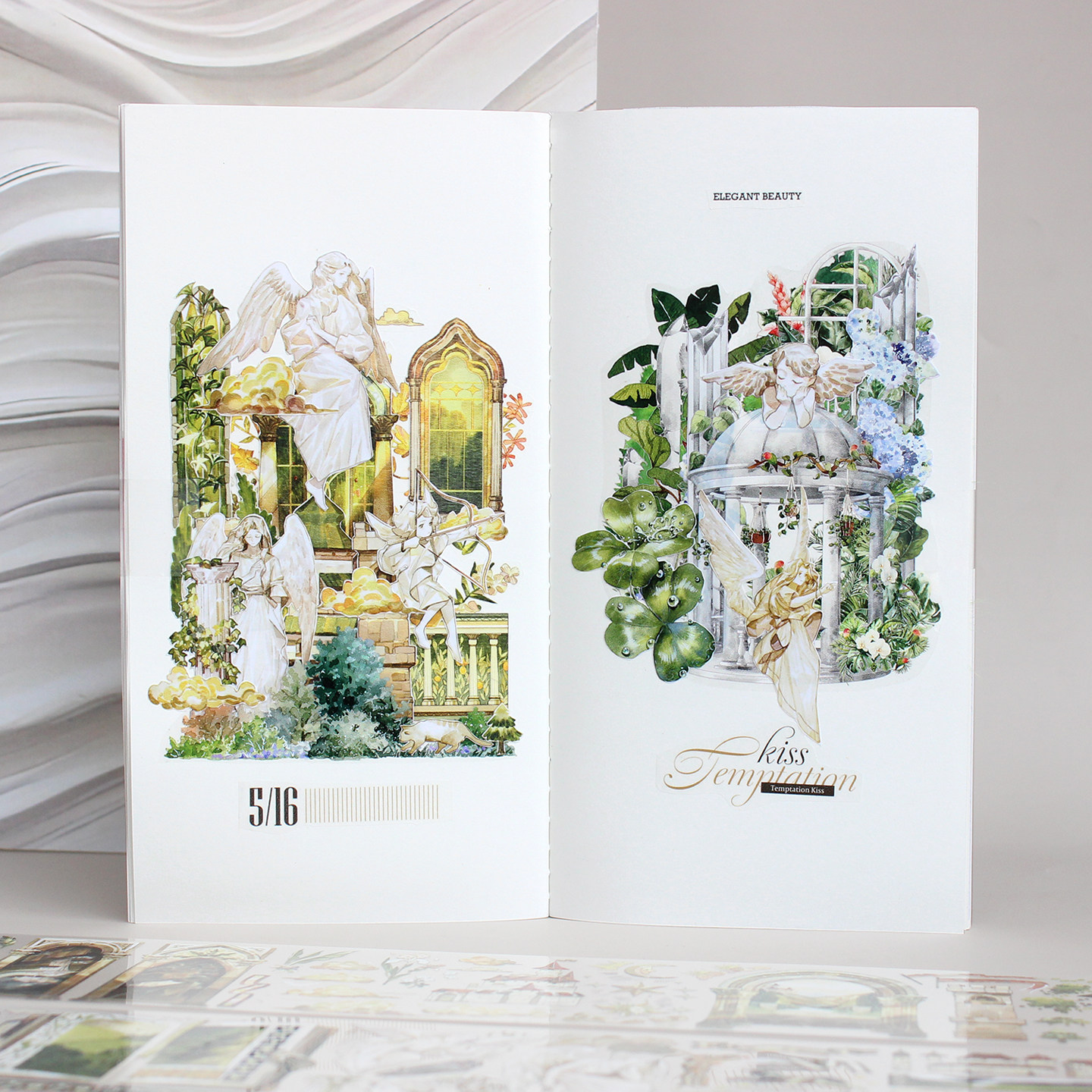 moodtape.欧洲见闻录原创复古拼贴手帐胶带咕卡贴纸mood文具 - 图2