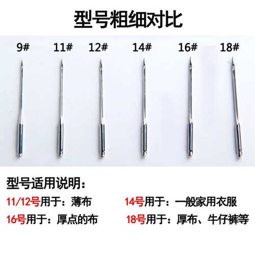 芳华505a/508/201/202/700胜家缝纫机机针家用电动机针HA*1通用针 - 图0
