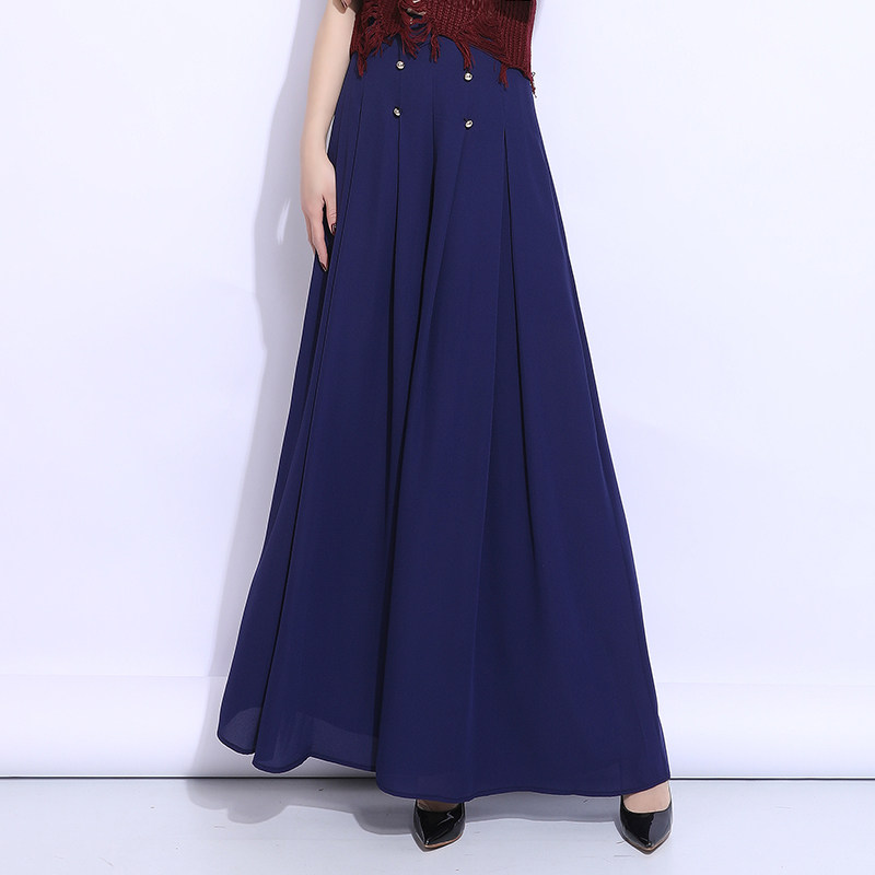 新款显瘦雪纺甩腿裤2020夏季长裤子 妙朵姿休闲裤